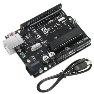 GELEK �}�C�R���{�[�h - Arduino UNO R3�݊� �J���{�[�h ATmega328P + ATmega16U2 (Type-C �P�[�u��)