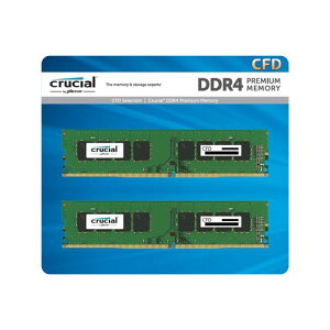 CFD�̔� �f�X�N�g�b�vPC�p������ DDR4-2400 PC4-19200 2�� 288pin �����ۏ� �������ۏ� Crucial by Micron W4U2400CM-16GQ 16GB 32GB 8GB W4U2400CM-8GQ