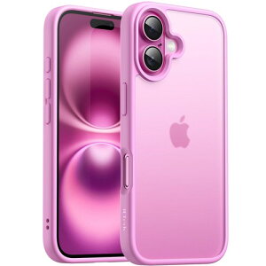 JETech iPhone 16 Plus�p �}�b�g�P�[�X �s���N / �u���b�N / �E���g���}���� / �e�B�[���u���[