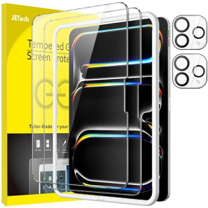 JETech iPad Pro 11�C���`/12.9�C���`/13�C���` 2025/2024 �p �t���ی�t�B���� �J���������Y�t�B�����t�� 2�� 2���Z�b�g M5/M4 6/5/4 2022/2021/2020 4/3/2
