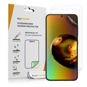 kwmobile 3x �f�B�X�v���C�ی�t�B���� �}�b�g ���˖h�~ �w��Ղ������Ȃ� �Ή�: Samsung Galaxy S24 Plus -