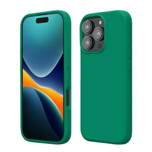 kwmobile �X�}�z�P�[�X Apple iPhone 16 Pro�Ή� �P�[�X - TPU ���L�b�h �V���R�� �J�o�[ - �ϏՌ� ���h�~ �T���T�� Case �G�������h�O���[��