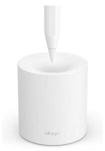 elago Apple Pencil Pro / ��2���� ��1���� �Ή� �X�^���h �z���_�[ �V���R�� ApplePencil �y���X�^���h �A�b�v���y���V�� 2 ��񐢑� ��ꐢ�� MU8F2JA MK0C2J/A MQLY3J/A SILICONE STAND �z���C�g / �~���g