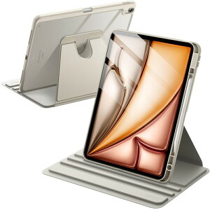 JETech iPad Air 13�C���` M4/M3/M2 2026/2025/2024 �p 360°��]�P�[�X�J�o�[ �T���f�B�s���N / �X�^�[���C�g / �X�y�[�X�O���C / �f�B�[�v�l�C�r�[ / �p�[�v�� / �u���b�N / �u���[
