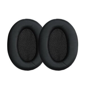 kwmobile 2x �w�b�h�z���J�o�[ Sony WH-1000XM3�Ή� �����p�C���[�p�b�h - �N�b�V���� PU���U�[ ���F �u���b�N