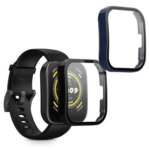 kwmobile 2x �P�[�X Huami Amazfit Bip 5�Ή� �J�o�[ - �t���{�f�B �K���X �ϏՌ� �����^ ����