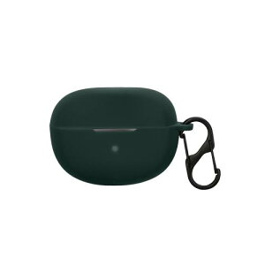 kwmobile �C���z���P�[�X Bose Ultra Open Earbuds�Ή� �P�[�X - ���C�����X�C���z�� �V���R�� �����h�~ ���F �[�ΐF / �u���b�N