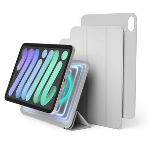 elago iPad �Ή� �P�[�X �J�o�[ Apple Pencil �}�O�l�b�g�X�^���h iPadmini6 mini6 mini MAGNET FOLIO mini7 A17 Pro ���� �p�x���� �\ iPad�X�^���h �[�d �z���_�[ �A�C�p�b�g�~�j Dark Grey / Light Grey 2021 2�i�K