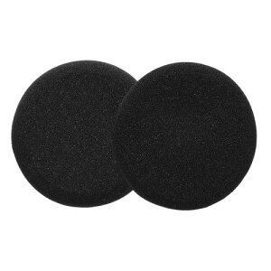 kwmobile 2x Jabra Evolve 20 / 20se / 30 / 30II / 40 / 65�Ή� �����p�C���[�p�b�h - �C���[�N�b�V���� �w�b�h�z�� �ᔽ�� ���F �u���b�N