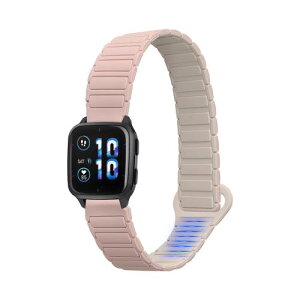 kwmobile �����o���h Garmin Venu Sq 2 Music/Sq 2 / Vivoactive 6 / Vivoactive 5�Ή� �x���g - �V���R���o���h �}�O�l�b�g �\�t�g �ϋv�� �A���e�B�[�N�s���N/�x�[�W��
