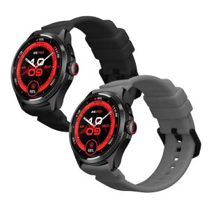 kwmobile 2x �����o���h Ticwatch Pro 5 Enduro/Pro / Atlas/iTouch Air 3�Ή� �x���g - �V���R���o���h �\�t�g TPU �ϋv�� ���F/ ���F / �I�����W / ���F / �_�[�N�O���[ ���F/�_�[�N�O���[ ���F/�I�����W