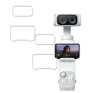 �Ή� Insta360 Luna Ultra �p �K���X�t�B����+�J�����t�B���� ���{���Ɏq�f�ސ� 9H�d�x�����K���X �ی�t�B����, 2+2���Z�b�g