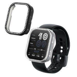 kwmobile 2x �t���[���J�o�[ Amazfit Bip 6�Ή� �P�[�X - �X�}�[�g�E�H�b�` �ی� �ϏՌ� - ����/���F ���� / ���F