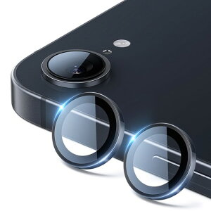 NIMASO �J�����t�B���� iPhone 17e/iPhone 16e �p �J�����ی� AR�R�[�e�B���O 2�Z�b�g �N���A / �u���b�N
