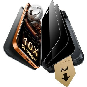 ESR iPhone �K���X�t�B���� 2������/3������ AR���˖h�~ 10X�ی� �ČRMIL�K�i �b�\�v�� ArmoritePro �u���b�N / �N���A iPhone17ProMax �`�����h�~ iPhone18ProMax 16Pro/17 �b�\�v��ArmoritePro 16pro�t�B���� Accessory