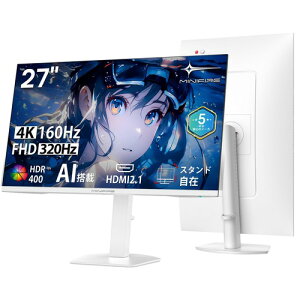 Minifire 24�C���`/27�C���` �Q�[�~���O���j�^�[ Fast 1ms 126%sRGB/130%sRGB PS5�Ή� Adaptive Sync 4K@160Hz/FHD@320Hz �f���A�����[�h HDR400 MPRT DCI-P3 93% 1.07B bit FRC �u���[���C�g�ጸ VRR�T�|�[�g ��] ���~�\