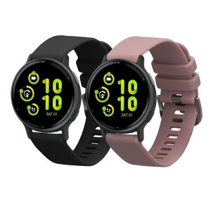 kwmobile 2x �����o���h Garmin vivoactive 5 / active 5�Ή� �x���g - �V���R���o���h �\�t�g TPU �ϋv�� ���F/ ���F / ���x���_�[ / ���F / ���F ���F/���x���_�[ ���F/���F