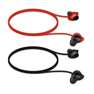kwmobile 2x �o���h�z���_�[ Samsung Galaxy Buds/Buds Plus�Ή� �C���z�� �X�g���b�v ���藎���ɂ��� �M�����N�V�[ �o�b�Y�Ή� ���F / �ԐF