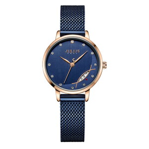 腕時計 レディース 時計 レディースウォッチ シンプル カジュアル ファッション おしゃれ 高級感 高見え 女性用 20代 30代 40代 ステンレスメッシュ 韓国腕時計 韓国デザイン 韓国ブランド JULI