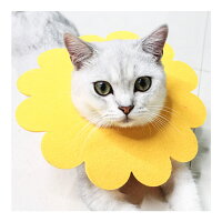 エリザベスカラーソフト猫柔らかいお花術後ウェア傷口保護フェルト