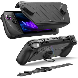 JSAUX ModCase ROG Ally XɑΉ O\ȃtgVFAیP[XA^uPbgƃXgbv ASUS ROG Ally X ANZT[ɑΉ-ubN PC0111