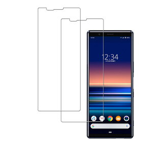 KPNS �K���X�t�B���� Xperia 1 SO-03L SOV40 �p (2��)�K���X�t�B���� ���{���Ɏq�f�ލ̗p �S�� �ی�t�B���� �����K���X �t�B����