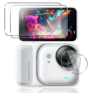 �y2+2���Z�b�g�z �p Insta360 GO Ultra �ی�t�B���� �K���X�t�B���� �C���X�^360 GO Ultra �t�B���� �J�����ی�t�B���� �y ���{���Ɏq�f�� 9H���x �z �Ή� Insta360 GO Ultra �t���ی�t�B���� �����K���X 