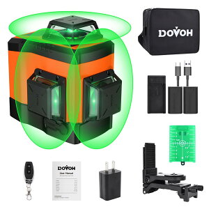 DOVOH ���[�U�[�n�o����12���C�� �ΐF���[�U�[���x�� ���P�x���[�U�[ ���t�� ���C���Ǝ˃��f�� 20m��Ɣ͈͍����x�������� 2�d������Type-C�[�d�\ �����Ή� K3-360G