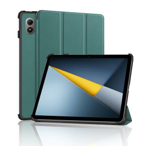 For Redmi Pad 2 Pro/Xiaomi POCO Pad M1 �P�[�X �J�o�[�yHNWEIWEI �z 360°�S�ʕی� 12.1 �C���` �O�܃X�^���h�����p���� PU���U�[�O�� ���n�}�C�N���t�@�C�o�[ ���C�z�� �S�ʕی�^ �C�菝�h�~ �ω��� Redmi