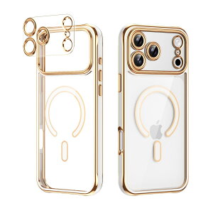 ZTOFERA for iPhone 17 Pro �P�[�X�AMagSafe �Ή����X�^���N���A�A�N�����o�b�N�A�\�t�g���b�L�G�b�W�A���O���\�ȓd�b�����Y�A�X���������o���p�[�P�[�X,�z���C�g?