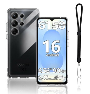 For DOOGEE Note56X/56X Pro �P�[�X �J�o�[ �N���A �yHNWEIWEI�z �ϏՌ� TPU�f�� �_�炩����G�� �S�ʕی� �_�炩����G�� �X�N���[�� & �J�����ی� �y�� ���^ �ϏՌ� �����h�~ �w��h�~ ���ϖh�~ DOOGEE 