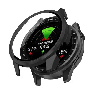 For GARMIN Approach S44 ��p�P�[�X�yHVUYAL�z��̌^ �����K���X �ی�J�o�[ �S�ʕی� �����K���X��� 9H�ی�t�B����+PC�J�o�[ �����ȒP �ϏՌ� �����ߗ� �w��h�~ (�u���b�N)