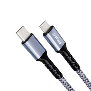 GHNTJAP Micro USB Type-C P[u 1.5M USB C to Micro USB OTGP[u }CNusb ^Cvc USB2.0f[^] [d MacBook/Pixel/Galaxy̑AndroidfoCXɑΉ