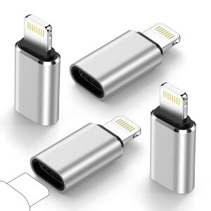 GAEF Type C  CgjOϊpA_v^ 4Zbg ^CvC to CgjOϊA_v^[ PD[dΉ&480Mbpsf[^]  yʏ^ iOS usb-c lightning ϊA_v^[ iPhone14/13/12/11ProMax/SE/iP