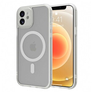 PinLiSheng iPhone 12 mini �P�[�XMagSafe �Ή� ���C�� ���X�[�d �ϏՌ� �}�b�g������ TPU+PC �J�o�[ �ČRMIL�K�i �A�C�t�H�� 12 mini�Ռ��z�� �X�g���b�v�z�[���t�� �g�уX�}�z�P�[�X (�z���C�g, iPhone 12 mini