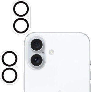 KPNS �Ή� iPhone 16 / iPhone 16plus �p �J�����ی� �t�B�����y2���Z�b�g�z ���{�f�ސ� �����K���X �����Y�J�o�[ �ی�t�B����