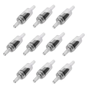 逆流防止バルブ 10個セット チェックバブル 逆流防止弁 水槽 アクアリウム 空気ポンプ エアチューブ 逆流防止 アクセサリー エアポンプチューブ用 (ブラック)