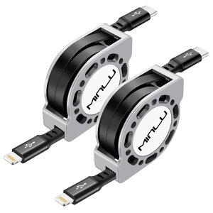 MINLU iphone[dP[u PD27W}[d CgjO莮 [dP[u Lk USB-CLightning܂ [MFIF] iPhone 14 13 12 11 Pro Max/Pro/PLUS,iPadȂǂ̃foCXɑΉ(1.2m,2Zbg)
