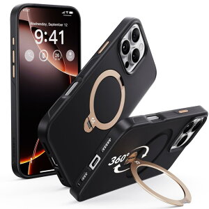 y @\̋ɂ݁zCASEKOO iPhone 16 Pro p P[X 360x]X^h c ČRKi ϏՌ MagSafeΉ  ~ }bgdグ wh~ ϖh~ C X[dΉ Xgbvz[