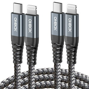 USB-C LightningP[u ^CvC CgjOP[u 3M 2{Zbg MFiF PDΉ }[d Type-C [dP[u iPhone 14 13 12 Pro Max 11 XS XR X 8 8plus ȂǂɑΉ