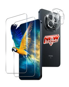 �y2+2���Z�b�g�z �Ή� Redmi Note 15 Pro 5G �K���X�t�B���� 2�� + �����Y�ی�t�B���� 2�� �w��F�� �Ή� ���b�h�~ Note 15 Pro 5G �t�B���� �����K���X�t�B���� �P�[�X �y �d�x9H ���{���Ɏq�� �z �Ή� No
