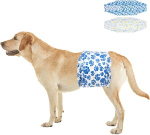 Dono 犬おむつ 男の子用マナーベルト 長時間 高吸収 通気性 使い捨てタイプ犬オムツ 介護 おもらし対策 快適なおむつウェア 小型犬 中型犬 大型犬用紙オムツLサイズ60枚