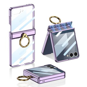 Galaxy Z Flip7 P[X NA TuʕیtBt Samsung MNV[Z tbv7 / SC-55F / SCG35 p Jo[ Ot X^h@\ Uovon X}zP[X qWی Xgbvt dC