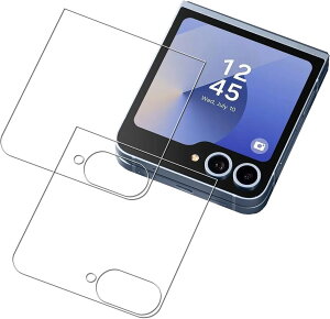 KPNS ���{�f�ސ� Galaxy Z Flip 7 �p �����ߗ� �K���X�t�B���� �����K���X �J�o�[ �ȒP�\��t�� �ی�t�B�����y2���Z�b�g�z