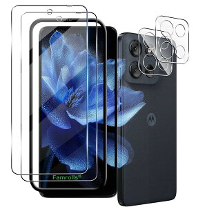 �y2+2���Z�b�g �K�C�h�g�t���z �Ή� Motorola moto G66j/G66y 5G �K���X�t�B���� (2��) + �J�����ی�t�B���� (2��) �y���{���f�ވ��Ɏq���z �p ���g g66j/g66y 5G �t�B���� �����K���X �t�� �ی�t�B���� 