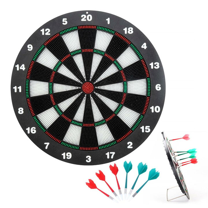 楽天市場】STEEL-LANDソフトダーツボードセット 壁掛け式 Dartboard+6 
