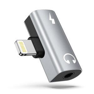 GAEF 2in1 Lightning to 3.5mm �C���z���W���b�N ���y+�[�d MFi�F�� Hi-Fi����&DAC���� T���^ 3.5mm �C���z���ϊ� & �}���[�d���� ���C�g�j���O�ϊ��A�_�v�^�[ ���y���� ���ϋv������ �R���p�N�g iPhone14/13/12
