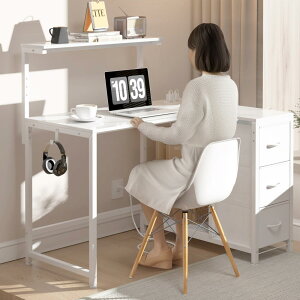 LunarLight PC�p�\�R���f�X�N ��108���s80����85-108.5cm �e�����[�N L�^�f�X�N�E���E�g�݊������R ���j�^��̍������߉\ �����o���ƃR���Z���g�t�� ���[�����Ղ� �Q�[�~���O�f�X�N �I�t�B�X�f�X