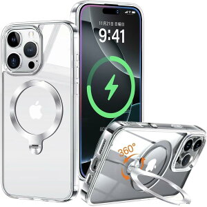 yBꖳI360°]CD X^hzZapNet iPhone 16 Pro p NA P[X Magsafe Ή [_X^hE萫][{̂ČEɓ]Xgbvz[t }OZ[t C X[dΉ 