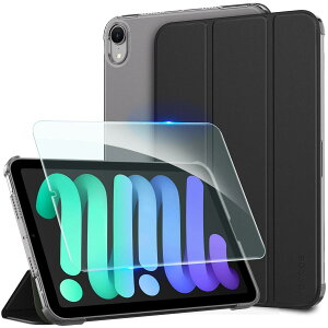 [iPad mini �P�[�X �K���X�t�B���� �Z�b�g]CACOE iPad Mini 7���� A17 Pro 20 24 Mini6 20 21 8.3�C���` �A�C�p�b�h�p �n�[�h�P�[�X �I�[�g�X���[�v �O�܂� �����΂��� �~�j �J�o�[ �u���b�N